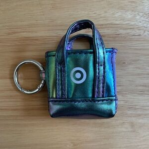 Target Iridescent Mini Tote Bag Keychain Charm Limited Edition